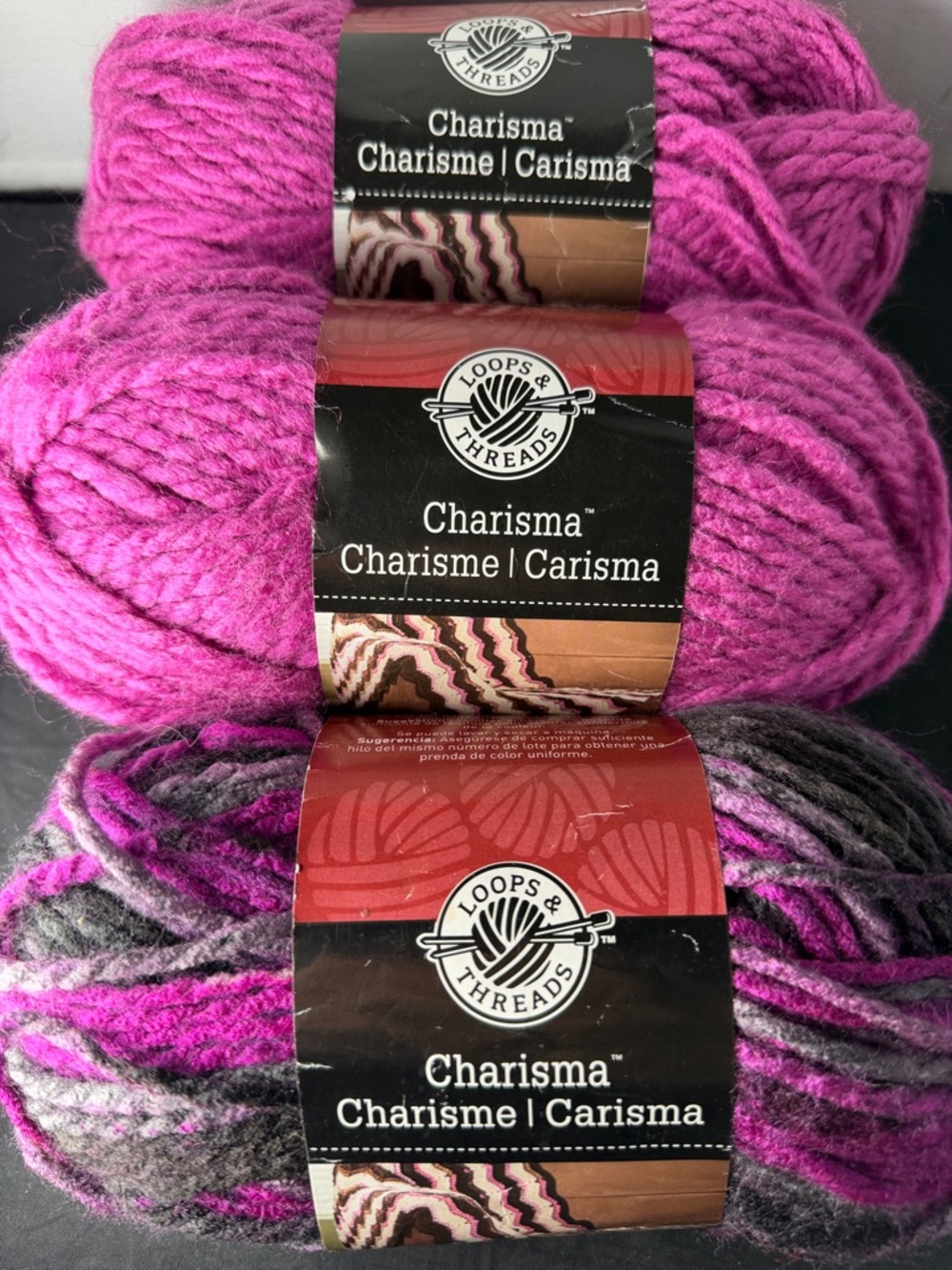 Loop & Threads Charisma yarn lot of 3 - Picture 2 of 7